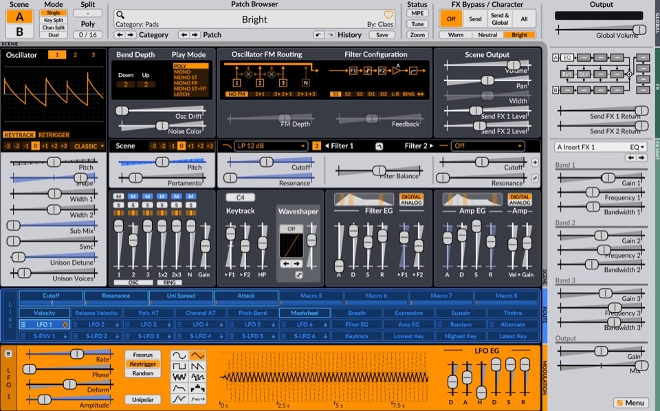 Surge XT by Surge Synth Team: plugin interface screenshot