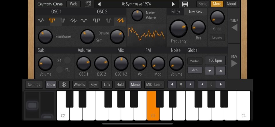 AudioKit Synth One by AudioKit Pro: plugin interface screenshot