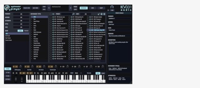 SynthMaster 3 Player Free by KV331 Audio: plugin interface screenshot